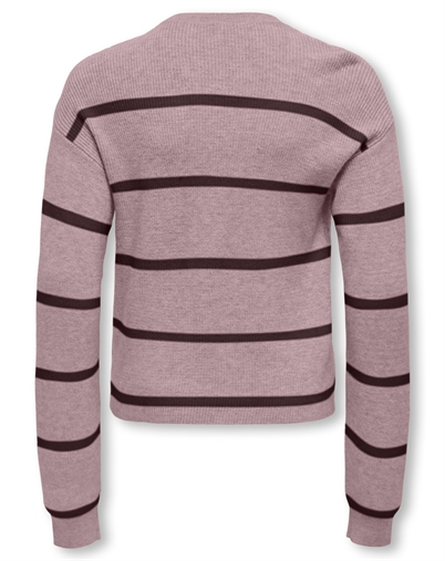 Kids Only - KOGFranca Life Short Stripe Strik - Keepsake Lilac